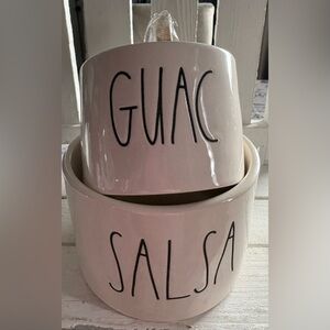 Rae Dunn Cream Guac and Salsa Bowls